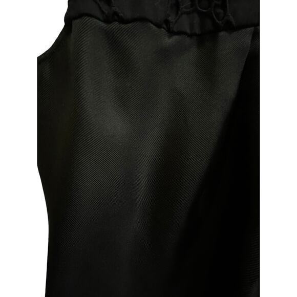 7 For All Mankind Black Causal Blouse Sleevless Top 100% Silk w/ Eyelet Pattern - Picture 5 of 8
